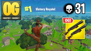 Fortnite OG  High Kill Solo vs Squads DOUBLE PUMP Gameplay Fortnite Chapter 1 Season 1 [upl. by Annayad]