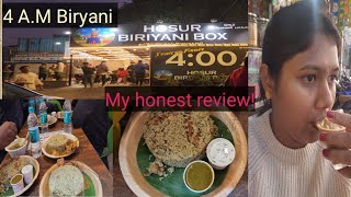 4 AM biryani Housur biryani box on Sunday271024 [upl. by Aicemed316]