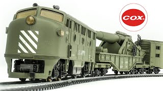 Vintage COX HOScale US Army Model Train Set and Mehano Track Pack Review [upl. by Nnaear91]