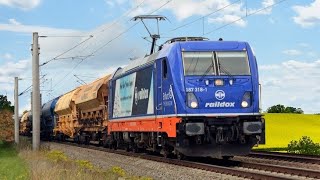 Führerstandsmitfahrt  Naumburg – Jena – Saalfeld Saale  TRAXX 3  Güterzug amp BR 187 [upl. by Aicirtan1]