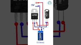 12V to 5V Converter LM7805 Mosfet Project  12V to 5V Connection Circuit Converter Shorts Video [upl. by Anyotal133]