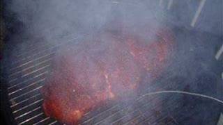 How to make pulled pork in a Weber Smokey Mountain Cooker WSM Charcoal Smoker [upl. by Amrak]