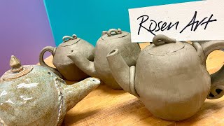 How to Make a Teapot Spout in Clay [upl. by Dewey]