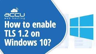 How To Enable TLS 12 on windows 10 [upl. by Armillas57]