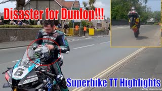 IOMTT 2024 Superbike TT  Disaster for Dunlop [upl. by Ruffi]