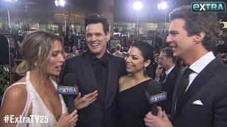 Jim Carrey amp Ginger Gonzaga Are Dating — See Their Golden Globes Debut [upl. by Animaj667]