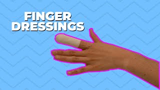 How to do a finger dressing  neat and secure wound dressing technique [upl. by Hortense]