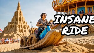 INSANE Ride at the Virginia Beach Boardwalk  Neptune Festival Sand Sculpting and More [upl. by Nnylarak810]