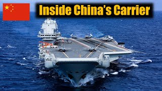 A Tour Inside Chinas 70000Ton Aircraft Carrier Shandong [upl. by Enilrek751]