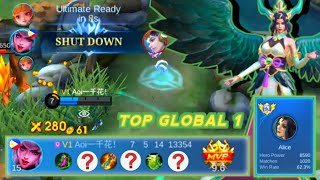 EPIC COMEBACK TOP GLOBAL 1 ALICE  LIVESTREAM 2024  SEASON 34  MLBB [upl. by Mook]