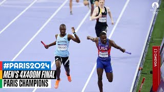 Mens 4x400m Final 🏃 Paris Champions [upl. by Ursal]