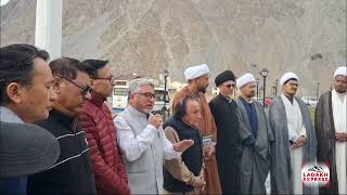 MP Ladakh Haji Hanifa Jan flagged Off Karwan for the Restoration of Democracy in Ladakh [upl. by Enicnarf]