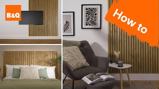 How to create slatted wall panelling [upl. by Merc]