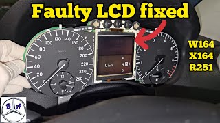 Fix faulty LCD on your instrument cluster easily W164 X164 amp W251 [upl. by Rehctelf812]