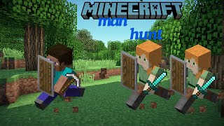 minecraft man hunt bedrock edition [upl. by Natanoy]