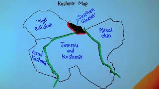 Complete Map of Kashmir  Kashmir map before 1947  5min Knowledge [upl. by Kelila762]