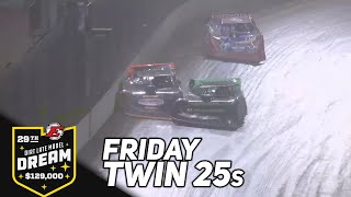 Friday Twin 25s  2023 Dirt Late Model Dream at Eldora Speedway [upl. by Neelrak]