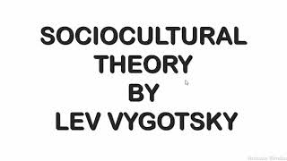 Vygotskys Sociocultural theory  CHILD DEVELOPMENT AND PEDAGOGY CTET TET AND OTHER TEACHING EXAMS [upl. by Nevin]