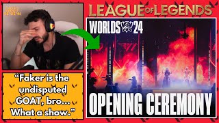 Tarik Reacts To The LoL Worlds 24 Opening Ceremony [upl. by Nelleus]