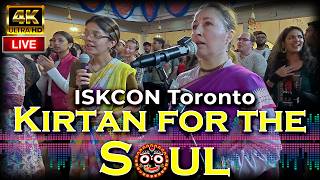 Krishna Devotees Sing Beautiful Gaura Aarti and kirtan  ISKCON TORONTO [upl. by Revlys]