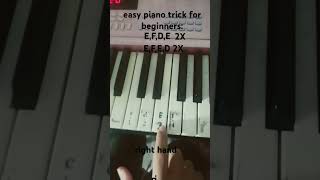 easy piano trick for beginners [upl. by Beesley]