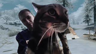 Khajiit in Oblivion vs Khajiit in Skyrim [upl. by Airalav]