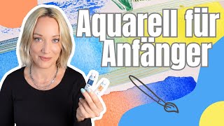 Aquarell lernen  Grundtechniken und Effekte Tutorial für Newbies [upl. by Gokey]