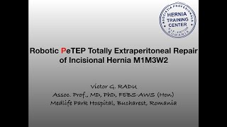 robotic extraperitoneal repair of incisional hernia M1M3W2 [upl. by Liborio]