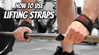 How To Use Lifting Straps Wrist Straps Deadlift Straps [upl. by Anaidirib]