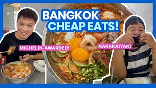 10 BANGKOK Budget Restaurants amp Stalls • Filipino w ENG Sub • The Poor Traveler [upl. by Ittap]