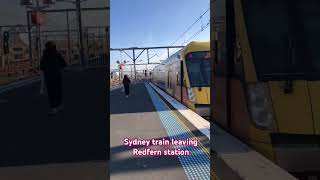 Sydney train leaving Redfern station travelvlog train sydneytrains [upl. by Isak]