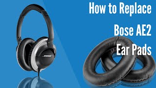 How to Replace BOSE AE2 Headphones Ear PadsCushions  Geekria [upl. by Iggam150]