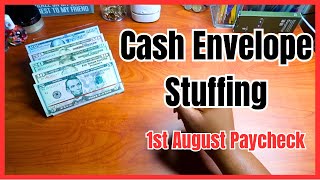 CASH STUFFING  1st August Paycheck  Aug 2024 budgeting [upl. by Puritan]