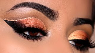 How To  StepbyStep Double Cut Crease on Hooded Eyes  Fall Makeup Tutorial [upl. by Latton30]