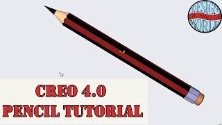 How to create pencil using draft tool in creo 40 [upl. by Gaskin328]