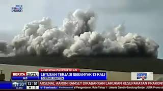 Anak Krakatau Erupsi Lagi Hari Ini Sudah 13 Kali [upl. by Devlen]