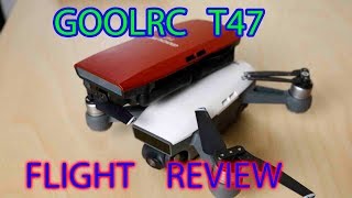 GOOLRC T47 DRONE 720P FOLDABLE STUNT DRONE APPGSENSOR CONTROL FLIGHT REVIEW [upl. by Imik]