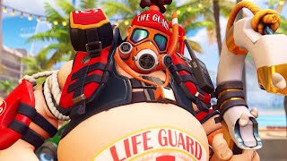 Lifeguard Roadhog Skin Demo  Season 11 Shop [upl. by Pelag]