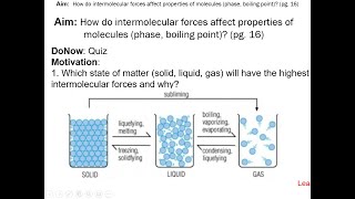 4 Properties IMF Phase and Boiling Point [upl. by Oilasor547]