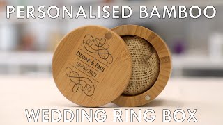 Bamboo Wedding Ring Box  Product Spotlight [upl. by Damalis]