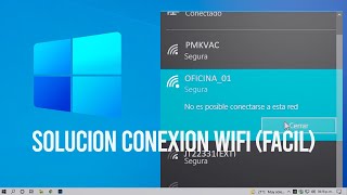 No se puede conectar a esta red SOLUCION Windows 10  11 [upl. by Fang144]