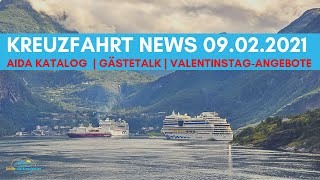 Neuer AIDA Katalog  Gästetalk  Valentinsangebote  Geburtstage  Kreuzfahrt News 090221 [upl. by Adnaral]