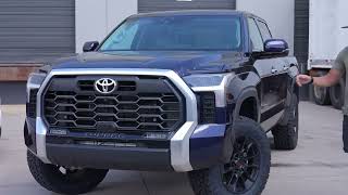 Stock vs lifted 2022 Tundra [upl. by Eidod]