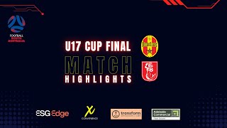 2024  U17 Cup Final  MetroStars vs Croydon FC [upl. by Ivetts]