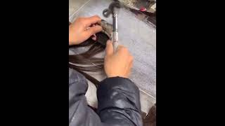 Do you know how to make invisible tape in extensions hairextensions [upl. by Stokes905]