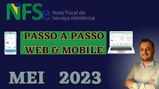 MEI Passo a passo para emitir notas fiscais pelo sistema nacional na web e aplicativo 2023 [upl. by Docilla]