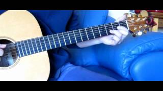 Here I Go Again Unplugged Acoustic Guitar Lesson [upl. by Aretse]