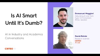 AI Conversations  Emmanuel Maggiori  Is AI Smart Until Its Dumb [upl. by Acissj]