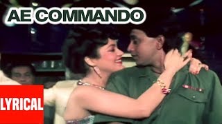 Ae Commando Tumhein Dil Ki Lyrical Video  Commando  Bappi Lahiri  Mithun Chakraborty Mandakini [upl. by Asyen]