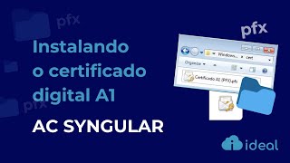 Instalando certificado digital A1 AC Syngular e reconhecendo A1 arquivo no PC [upl. by Evy397]